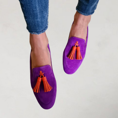 Veerle | Suede Loafers with Tassels