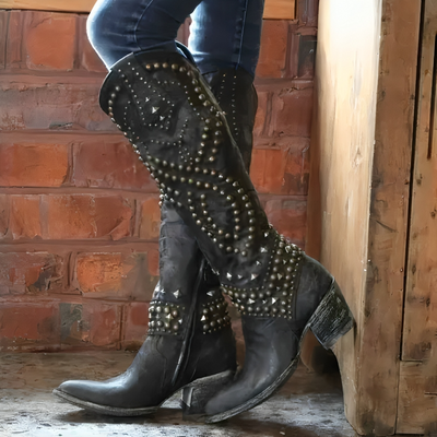 Mary | Timeless Western Knee Boots