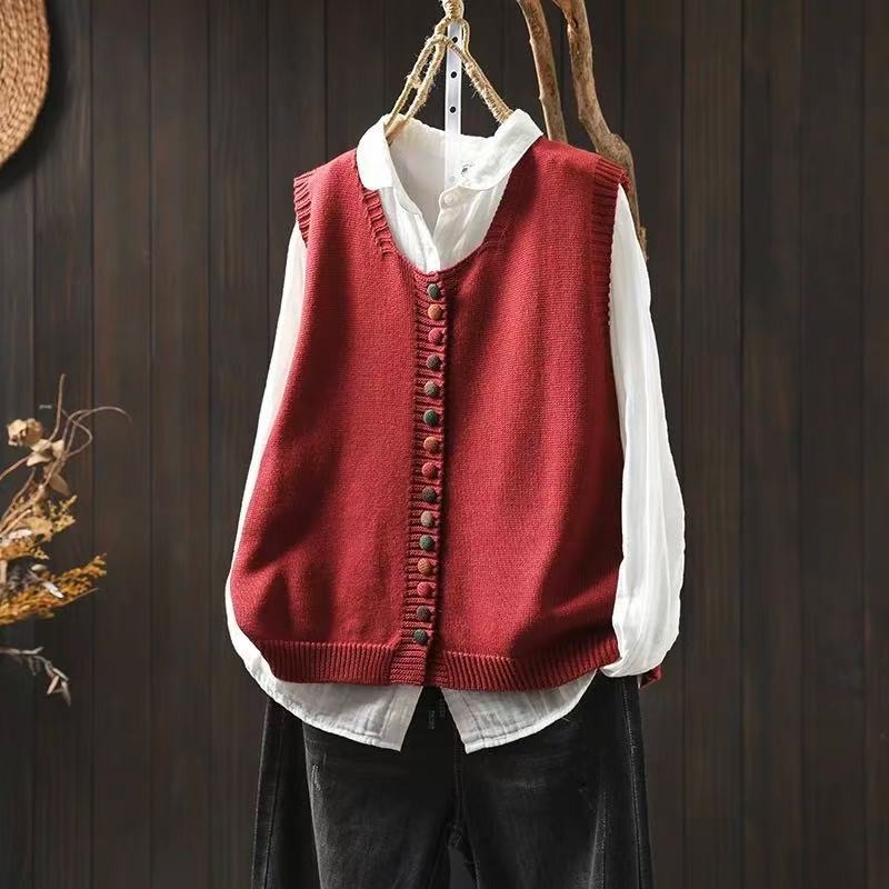 Claire | Sleeveless Knitted Vest