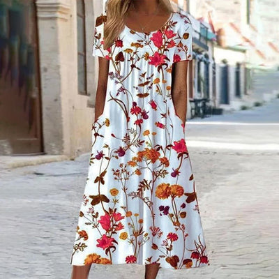 Mina | Floral Midi Dress