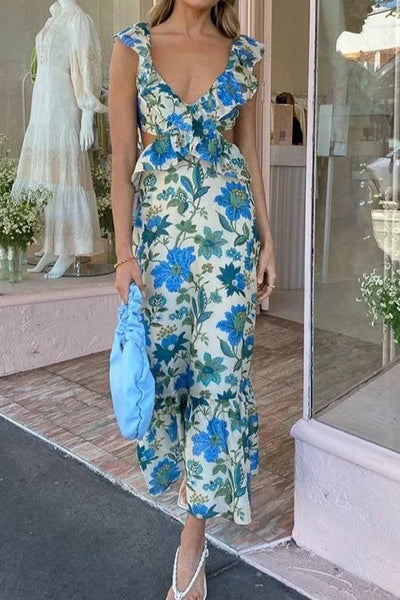 Ariella™ | Dress with Floral Ruffles