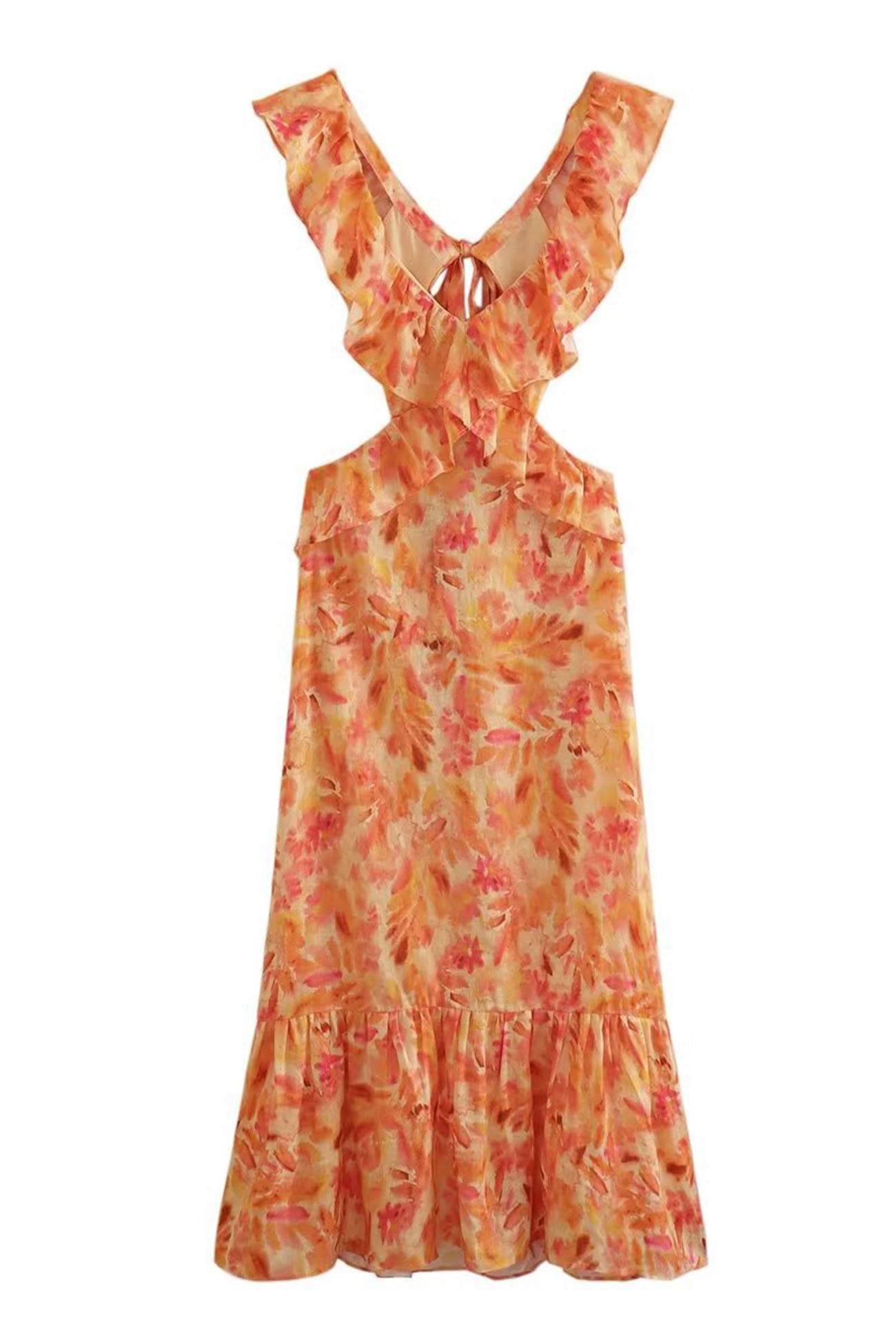 Ariella™ | Dress with Floral Ruffles