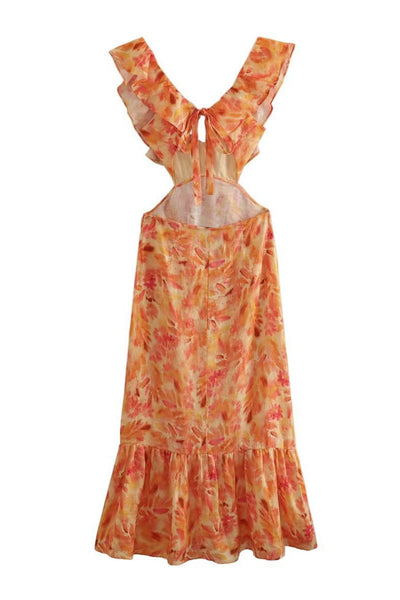Ariella™ | Dress with Floral Ruffles