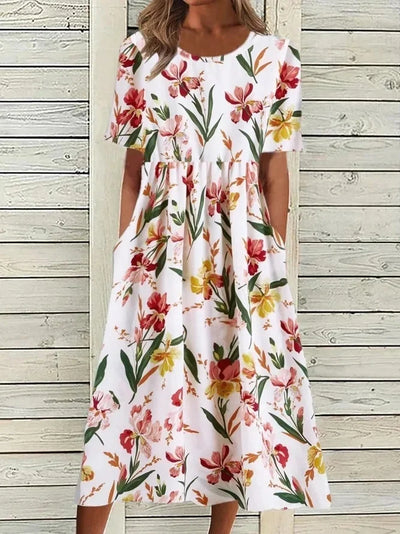 Sophie™ – Floral A-Line Midi Dress