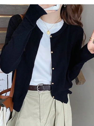 ELLIANA | LIGHTWEIGHT BUTTON CARDIGAN