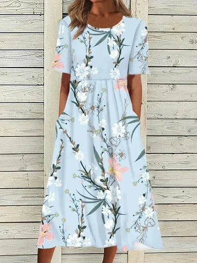 Sophie™ – Floral A-Line Midi Dress