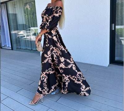 Camila™ – Off-Shoulder Floral Maxi Dress