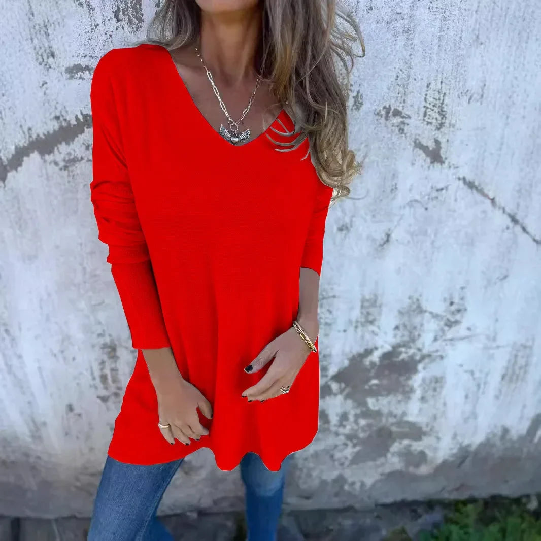 Leona™ | The Effortless V-Neck Tunic