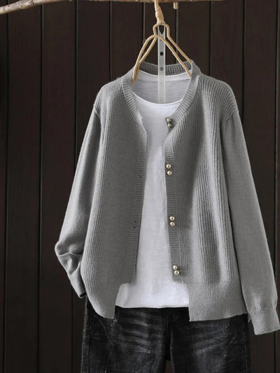 Elara | The Sophisticated Pearl Cardigan