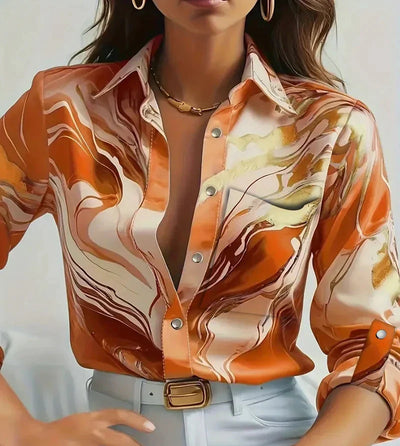 Harper | Bold Silk Shirt
