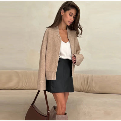 INDIE | ZIP-UP KNIT CARDIGAN