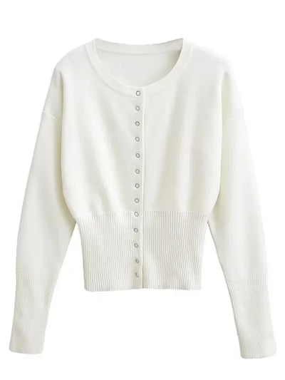 KALLA | FITTED CREW CARDIGAN