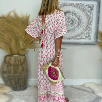 Mabel | Boho Print Maxi Dress