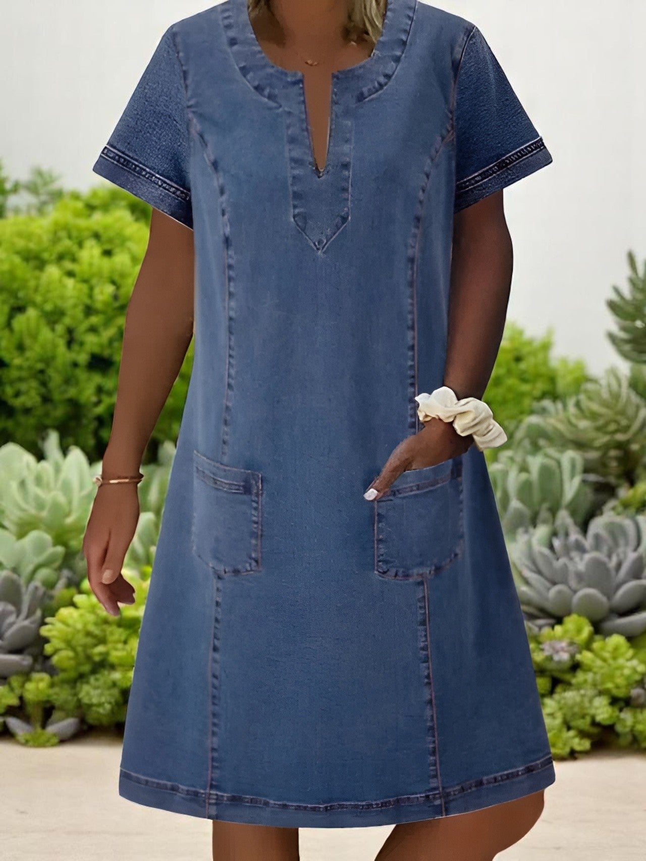 Julia | Soft Denim Everyday Dress