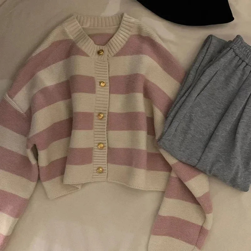 AZELLE | BOLD STRIPE CARDIGAN
