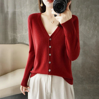 RAYNE | ELEGANT V-NECK CARDIGAN