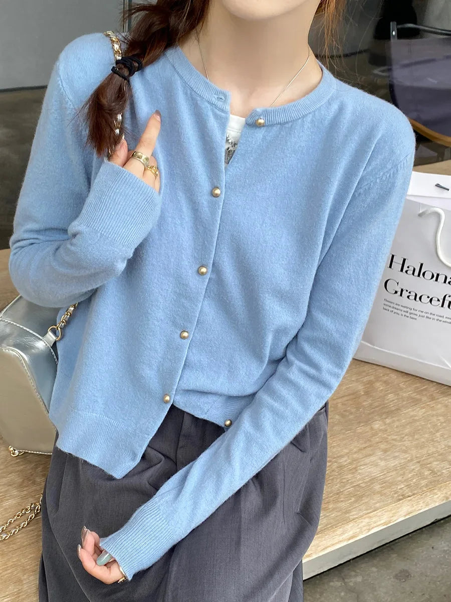 ELLIANA | LIGHTWEIGHT BUTTON CARDIGAN