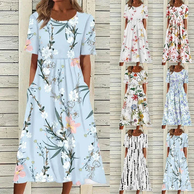 Sophie™ – Floral A-Line Midi Dress