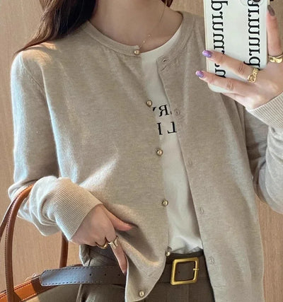 ELLIANA | LIGHTWEIGHT BUTTON CARDIGAN