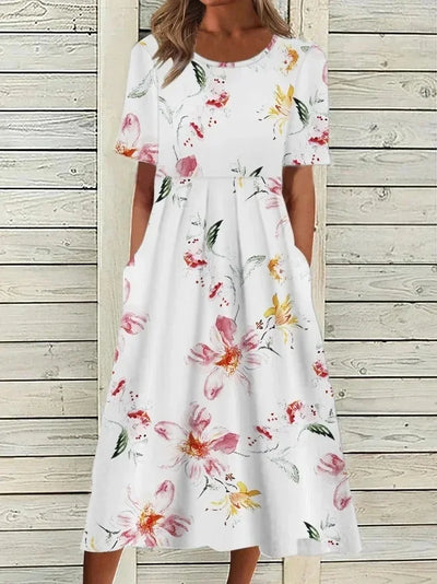 Sophie™ – Floral A-Line Midi Dress