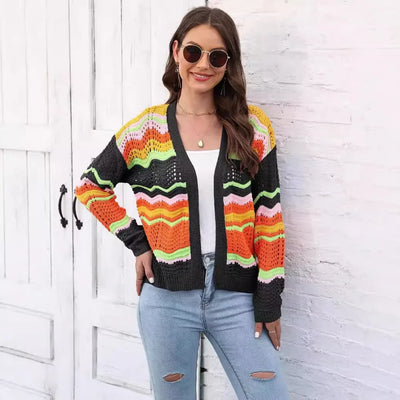 BRONYA | COLORWAVE KNIT CARDIGAN