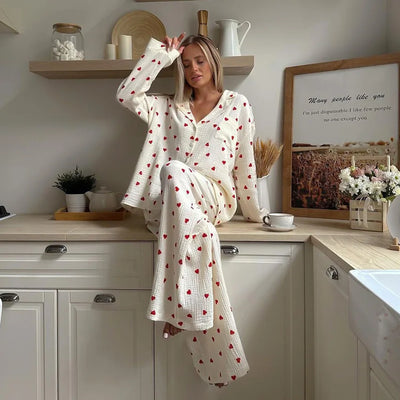 Maura | Heart Pajama Set