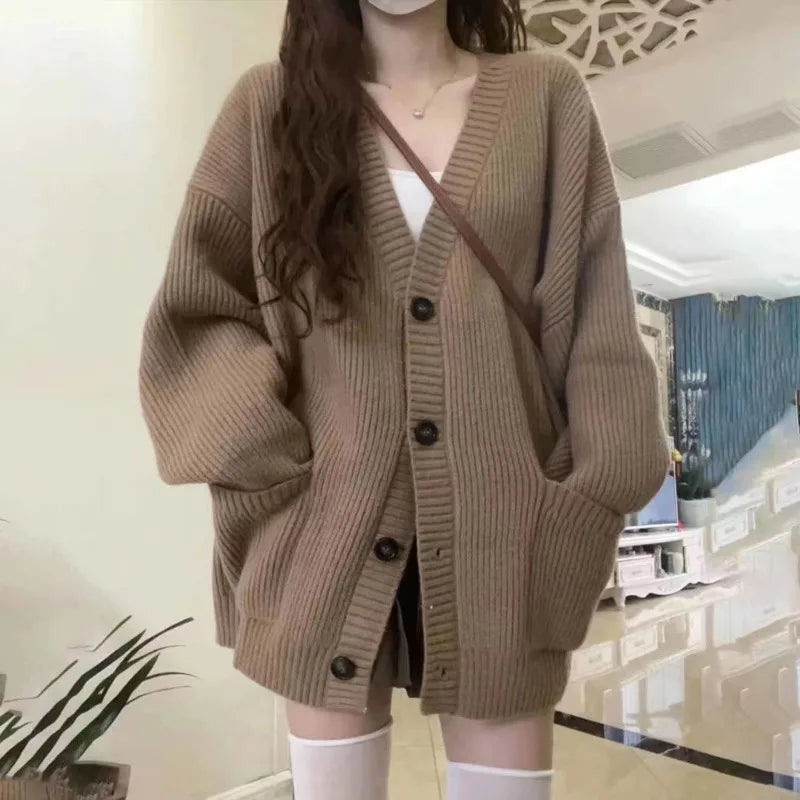 LARK | OVERSIZED BUTTON CARDIGAN