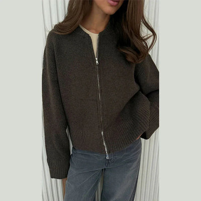 INDIE | ZIP-UP KNIT CARDIGAN