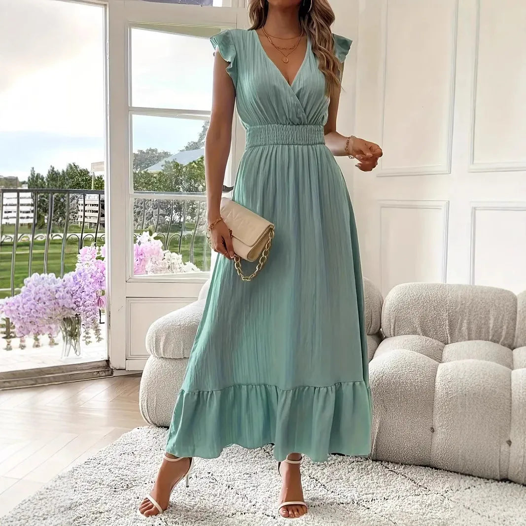 Elise™ – Smocked Waist Maxi Dress