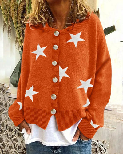 GABRIELLE | RELAXED BUTTON CARDIGAN