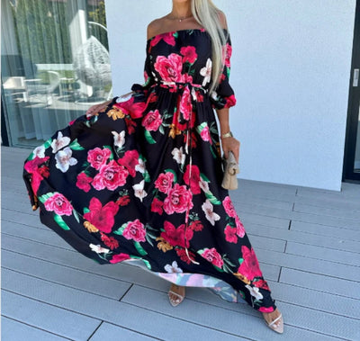 Camila™ – Off-Shoulder Floral Maxi Dress