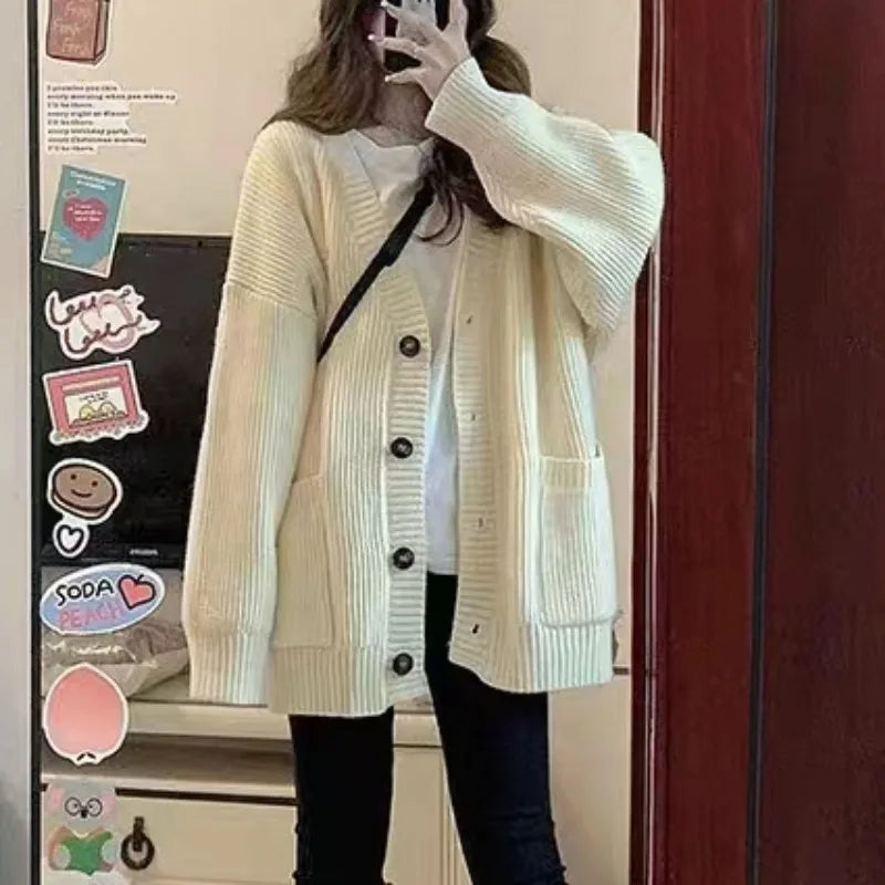 LARK | OVERSIZED BUTTON CARDIGAN