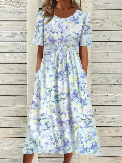 Sophie™ – Floral A-Line Midi Dress