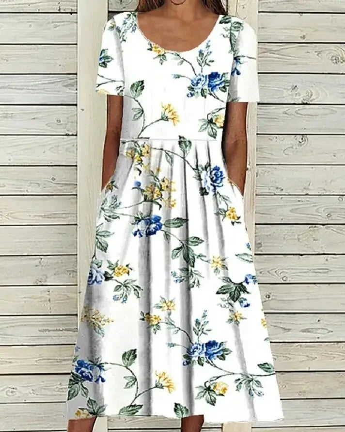 Sophie™ – Floral A-Line Midi Dress