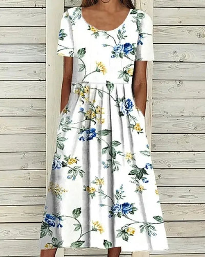 Sophie™ – Floral A-Line Midi Dress