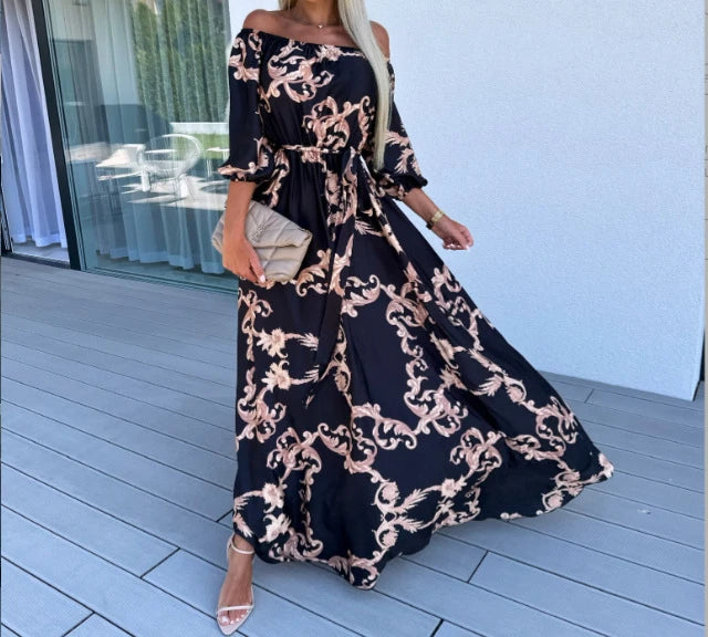 Camila™ – Off-Shoulder Floral Maxi Dress