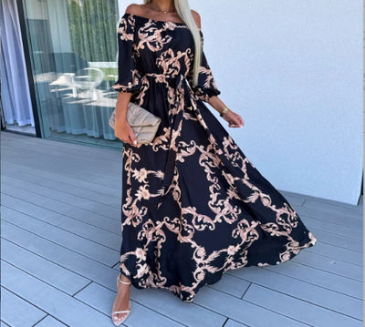 Camila™ – Off-Shoulder Floral Maxi Dress