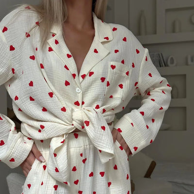Maura | Heart Pajama Set