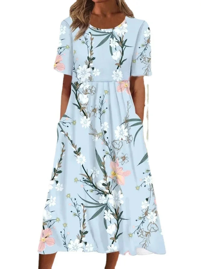 Sophie™ – Floral A-Line Midi Dress
