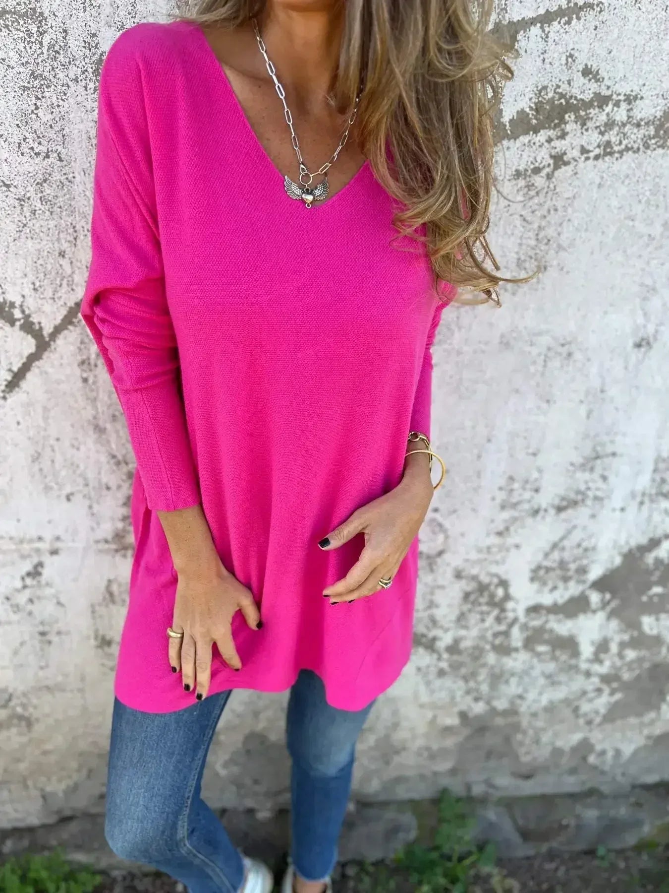 Leona™ | The Effortless V-Neck Tunic