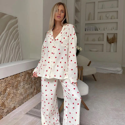 Maura | Heart Pajama Set