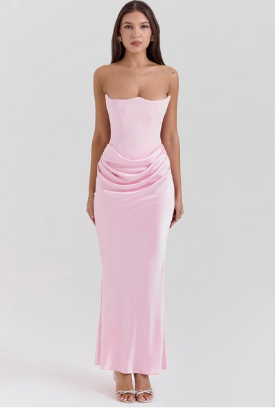 Renata – Long Corset Dress with Defined Style
