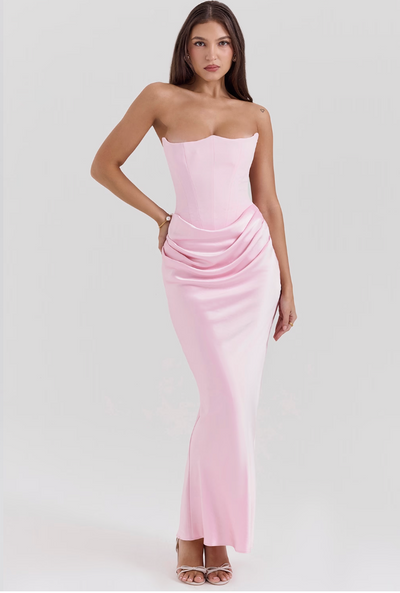 Renata – Long Corset Dress with Defined Style
