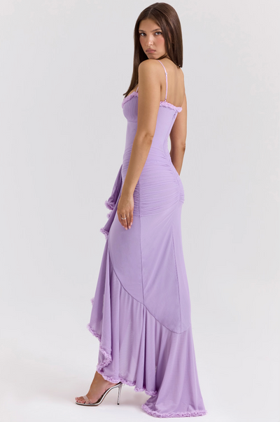 Alicia - Maxi Dress with Ruffles and Slits