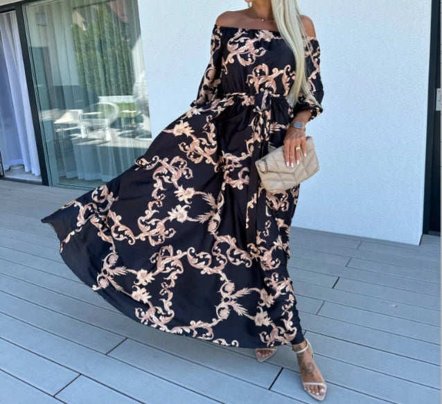 Camila™ – Off-Shoulder Floral Maxi Dress