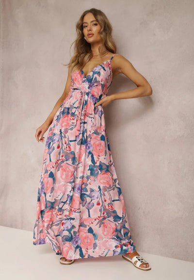 Alina™ – V-Neck Maxi Dress