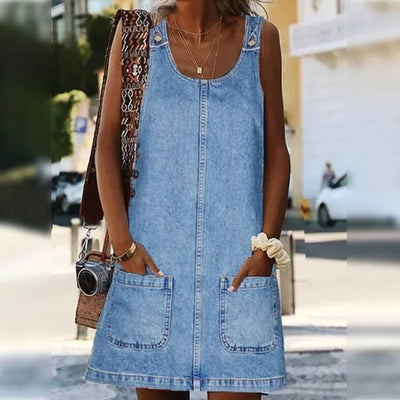 Sofia | Easy Denim Pocket Dress