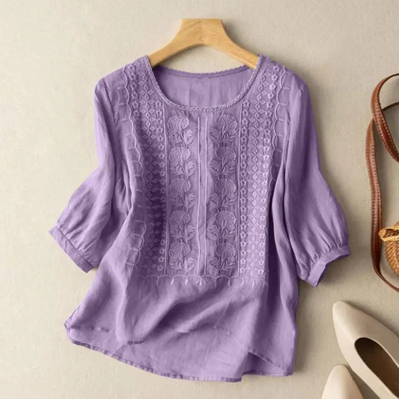 Aurora | Embroidered Everyday Elegance Blouse