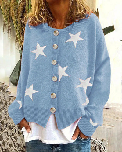 GABRIELLE | RELAXED BUTTON CARDIGAN