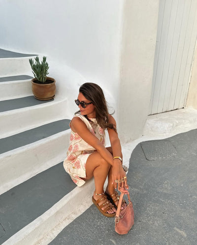 Nita™ | Sleeveless Short Dress